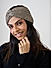 Brown Knit Twisted Headband for Women