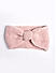 Pink Solid Knitted Bow Detail Headband