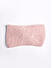 Pink Solid Knitted Bow Detail Headband