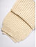 Beige Textured Knit Winter Scarf & Stoles