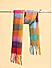 Multicolor Fringed Winter Scarf & Stoles