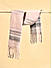 Dusty Pink and Black Fringed Winter Scarf & Stoles