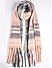 Dusty Pink and Black Fringed Winter Scarf & Stoles