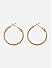 Toniq Stylish Gold Plated Twisted Hoop Earring for Women