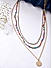Multicolor Beads Gold Pated Y2K Layered Necklace
