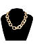 Gold Plated Linked Chain Necklace 