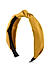Toniq Magical Mustard Satin Top Knot Hair Band For Women