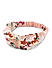 Toiniq Pink Floral Printed Twisted Head Band For Women