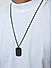 The Bro Code Black Dog tag Charm Pendant Cuban Link  Necklace For Men