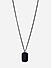 The Bro Code Black Dog tag Charm Pendant Cuban Link  Necklace For Men