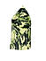 Men Olive Green and Yellow Camouflage Printed Pocket Square