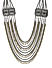 Ghungroo Dual Toned Oxidised Multistrand Necklace