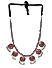 Ghungroo Multicolor Metal Beaded Enamelled Floral Necklace 
