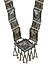 Dual Toned Beaded Geometric Statement Necklace