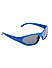 Kids Blue Round Shape Sunglasses