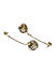 WhiteBeads Gold Plated Drop Earring