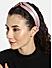 Pink and Brown Crossover Satin Hairband