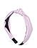 Pink and White Striped Top Knot Hairband