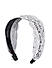 Women White and Black Lacy Hairband