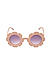 Peach Floral Round Sunglass for Kids