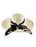 Venice Beach Beautiful White Printed Black Scarf Summer Beach Hats For Women