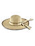 Hamptons White Wide Brim Ribbon Knotted Summer Beach Hats For Women