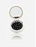 White Pop Up Hair Brush with Mirror For Kids