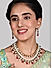 Fida Ethnic Gold Plated Maroon Beaded Kundan Layer Necklace Set For Women