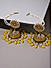 FIDA Ethnic Gold Plated Yellow Beads Kundan Pearl Jhumka Earring for Women