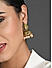 FIDA Ethnic Gold Plated Green Meenakari Kundan Pearl Jhumka Earring for Women
