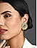 FIDA Ethnic Gold Plated black Stoned Stud Earring for Women