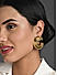 FIDA Ethnic Gold Plated Meenakari Kundan Pearl Jhumka Earring for Women