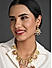 Fida ethnic Gold Plated Floral Emerald Ruby Pearl Kundan Jewellery set for Women