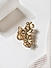 Gold Plated Floral Claw Clip 