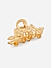 Gold Plated Metal Butterfly Textured Claw Clip