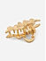 Gold Plated Metal Butterfly Textured Claw Clip