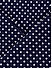 Brocode Classic Mens Monochrome Navy Blue Polka Dot Print Pocket Square