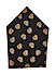 Brocode Classic Mens Premium Black and  Gold Wedding Collection Pocket Square