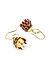 Fida Ethnic Indian Traditional Gold,Pink Jhmuka Earrings For Women