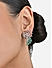 FIDA Green Beads Ad stone Party look Floral Stud Earrings  For Women