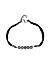 Fida Oxidised Silver Plated Beaded Thread Anklet For Women