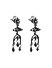 Fida Oxidised Silver Floral Quirky Drop Earring For Women