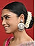 Fida Oxidised Silver Floral Filigree  Drop Earring For Women