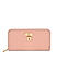 Toniq Pretty Pink  Padlock Zip Around Wallet For Women