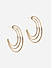 ToniQ Gold Layered Hoop Earring for Women
