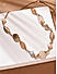 Toniq Desert Sands Brown Beaded  Necklace For Women