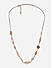 Toniq Desert Sands Brown Beaded  Necklace For Women