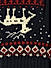 Navy Blue Deer Embroidered Woollen Crochet Kids Winter Gloves