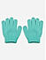 Turquoise Unicorn Printed Kids Winter Gloves