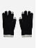 Black Grey Stylish Touch Screen Floral Knitted Winter Gloves